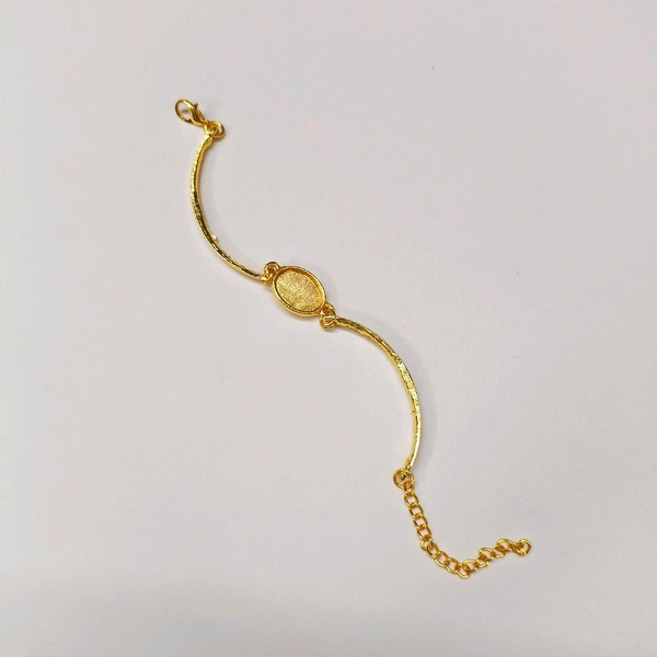 Oval   Gold Bracelet Bezel 
