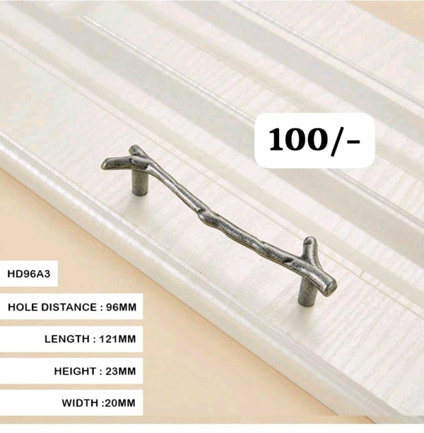 Silver  Metal Handle 1 Pc