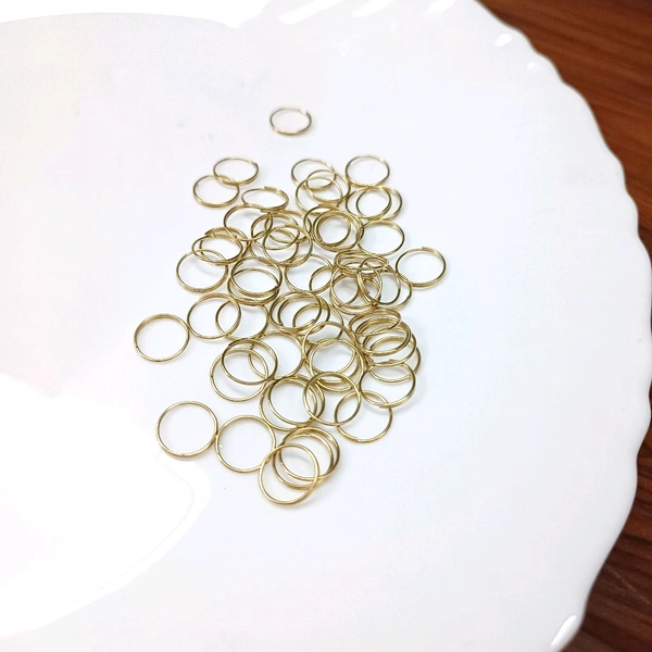 Medium Size Jump Rings Golden (20 Grms) 