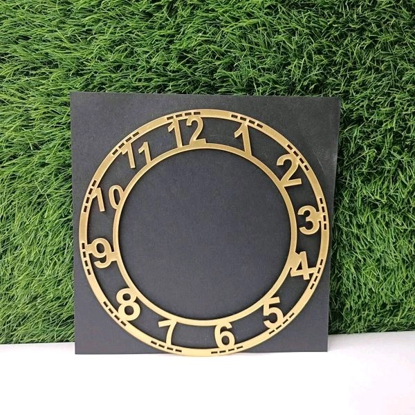 Acrylic Clock Dial 12 Inches Gold Number 