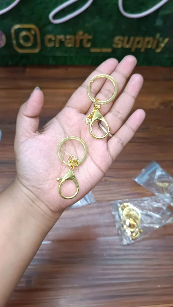 Lobster With Keyring Hook Size big (6pc Golden 