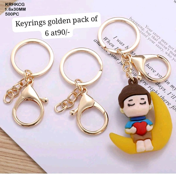 Lobster With Keyring Hook Size big 100pc Golden / Silver Mix 