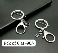 Lobster With Keyring Hook Size big 100pc Golden / Silver Mix 