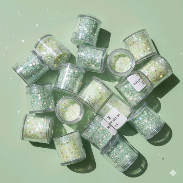 Shimmer Glitter Green Mixed 