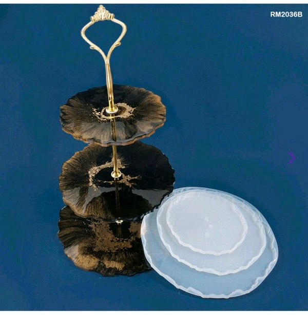 Cake Stand Mold ( 3 Mold With Stand ) 