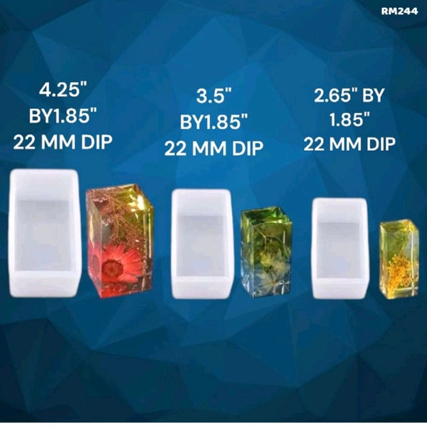 Resin Block Mold 2.65 Inch (22MM DEEP)(small) Rose Preservation 