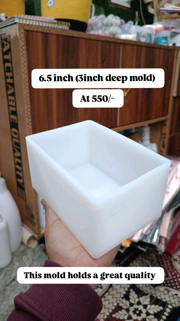 6.5 Inch Deep Rectangle Mold ( 3inch Deep )