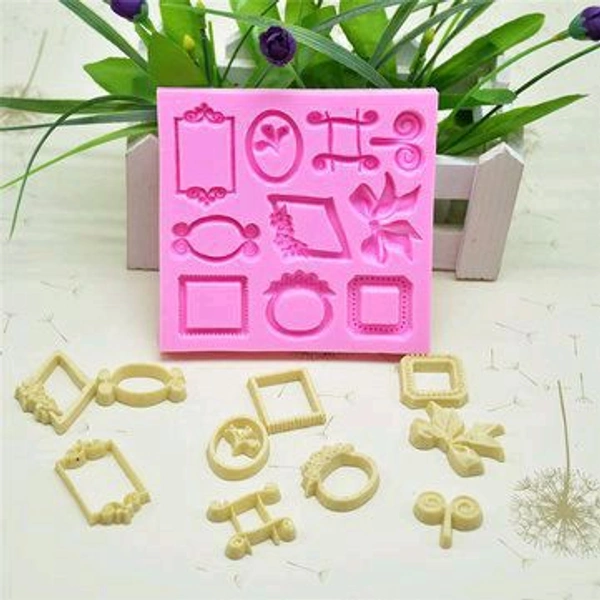 3d Frame Clay / Candle Mold  - 4"4 Inch