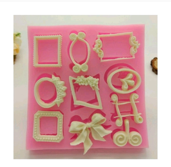 3d Frame Clay / Candle Mold  - 4"4 Inch