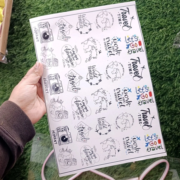 A4 Insert Sticker Sheet ( Travel ) 