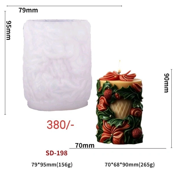 Christmas Candle Mold SD -198 