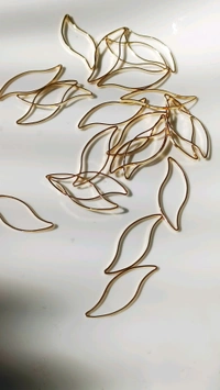 Wave Plain Bezel Golden Without Hole 10 Pcs 