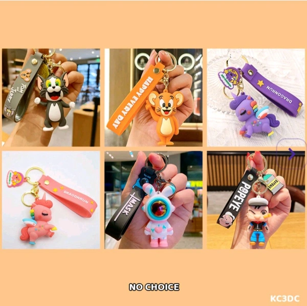 Highlight Rubber Keychain And Lobster Hook 1 Pc (No Choice) 