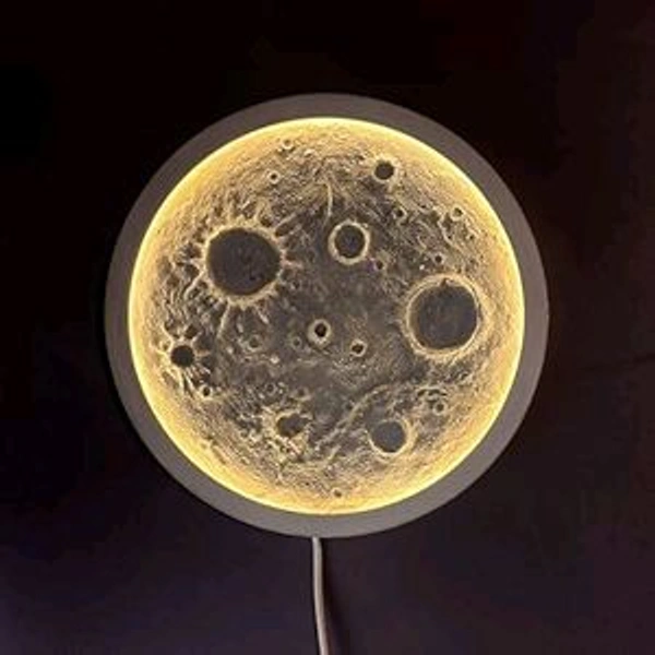 10" Inch Round Deep MDF coster Frame (Moon Art) 