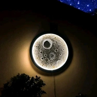 10" Inch Round Deep MDF coster Frame (Moon Art) 