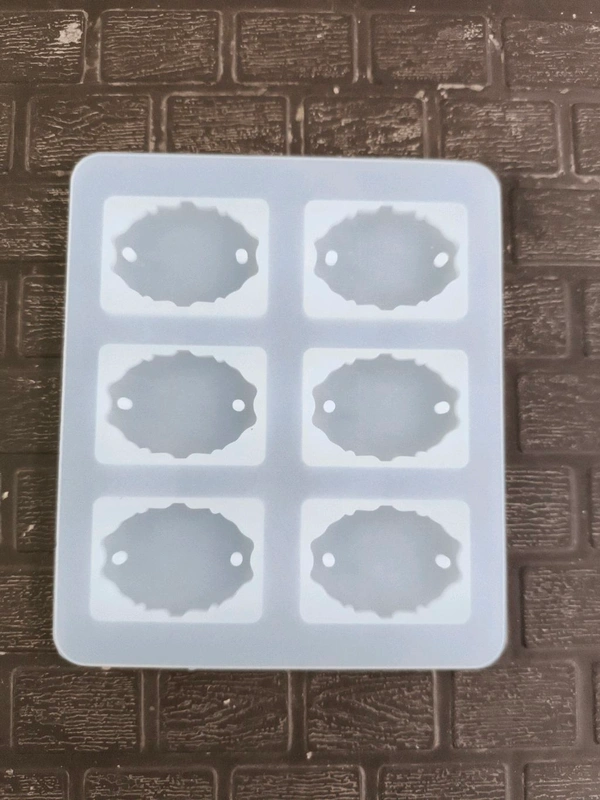 Resin Rakhi Mold Agate Oval 