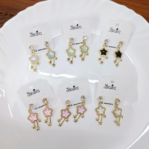 Star Earings Pair ( Random )