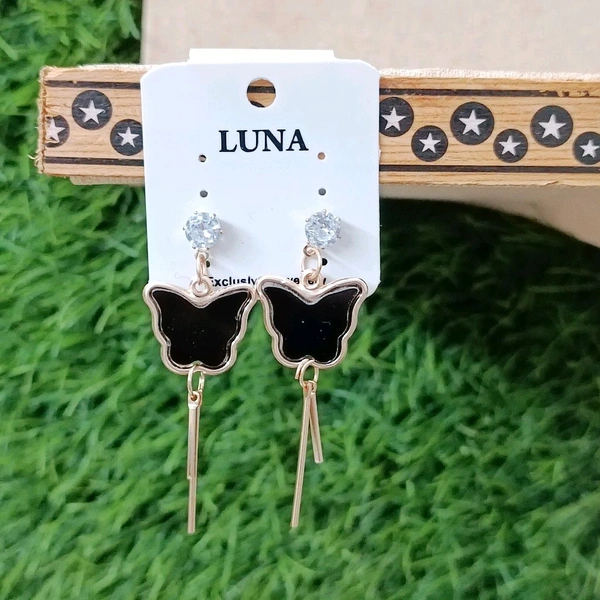 Black Butterfly Earing Pair 