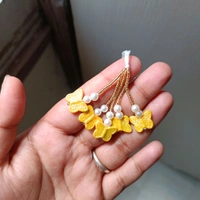 Butterfly Tessel / Hanging Pair Yellow 