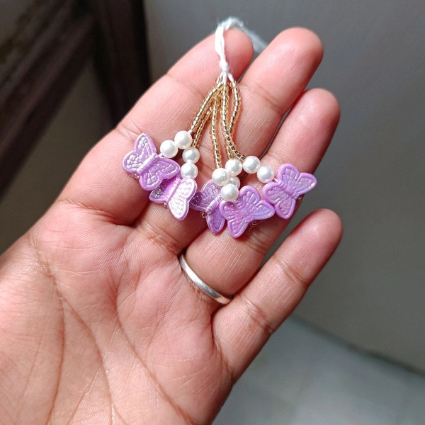 Butterfly Tessel / Hanging Pair Purple 