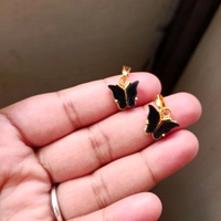 Black Butterfly Charms Pack Of 6 Pc 