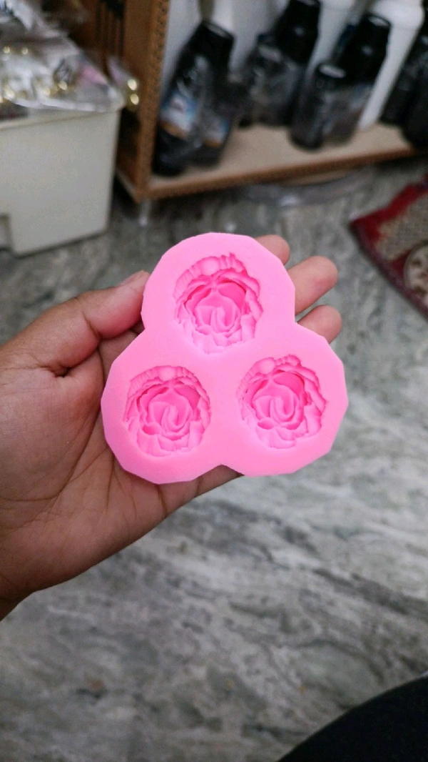 3d Rose Candle Mold 