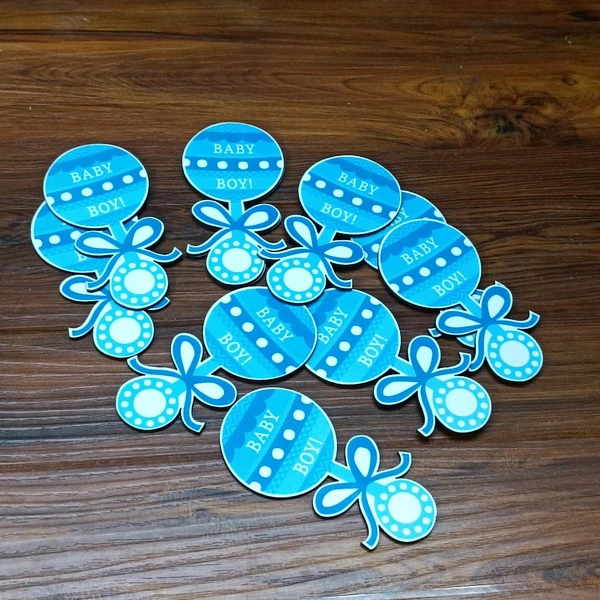 Baby Boy Toy Wooden MDF  Cutout Pair 