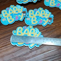 Baby boy Wooden MDF Cutout Pair 