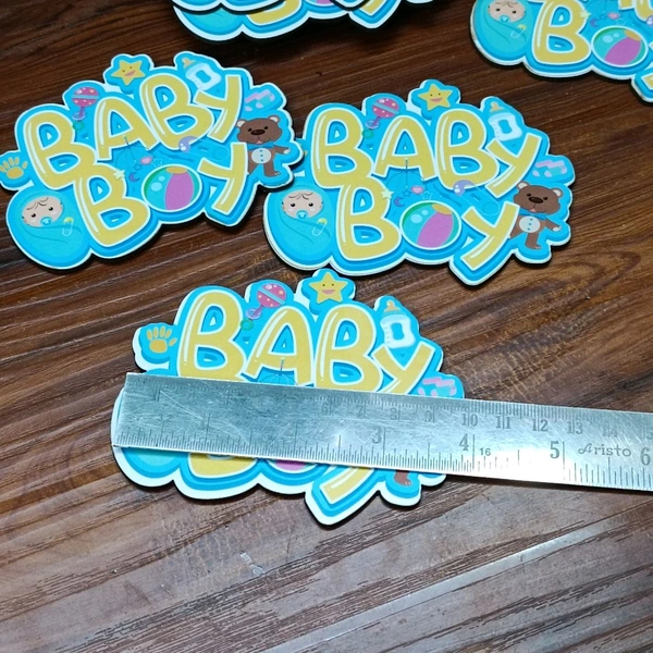 Baby boy Wooden MDF Cutout Pair 