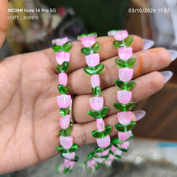 Tulip Beads Line Light Pink (25-30 Pieces) 