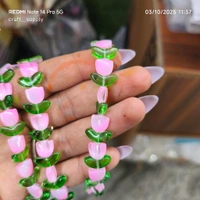 Tulip Beads Line Light Pink (25-30 Pieces) 