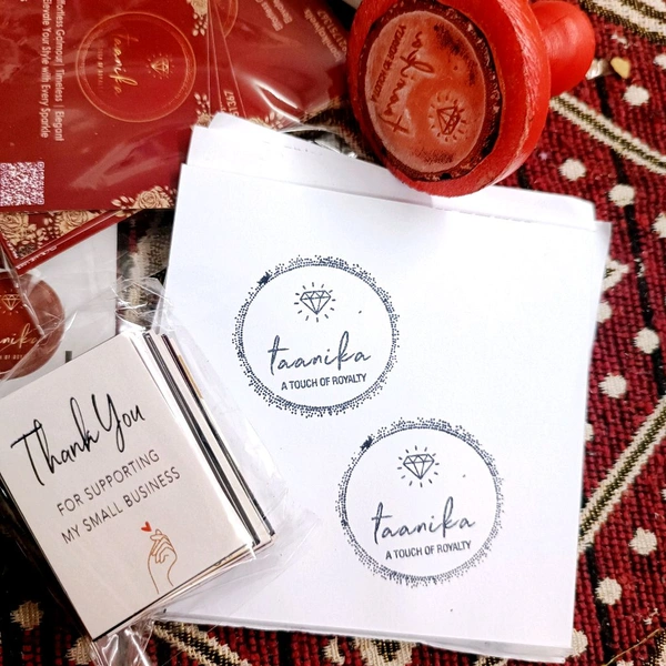 Brand Name Or Brand Logo Stamp With Ink Pad 2 Inch 