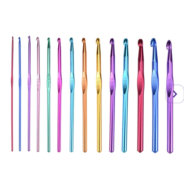 Knitting Tool Almunium 12 Pc 