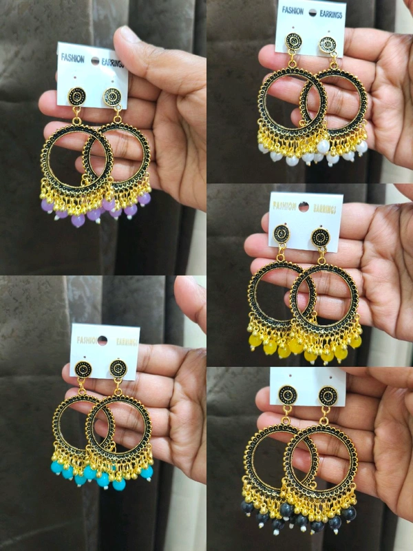 60 Pcs Mix Beaded Jhumka 