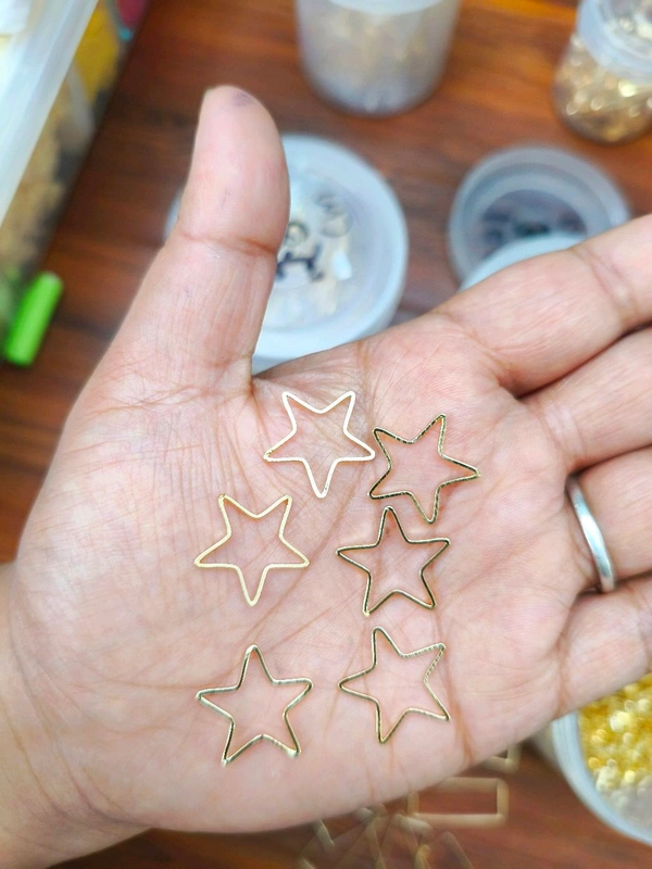 Star Plain Bezel (10pcs) Without Hole (2cm)