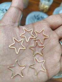 Star Plain Bezel (10pcs) Without Hole (2cm)