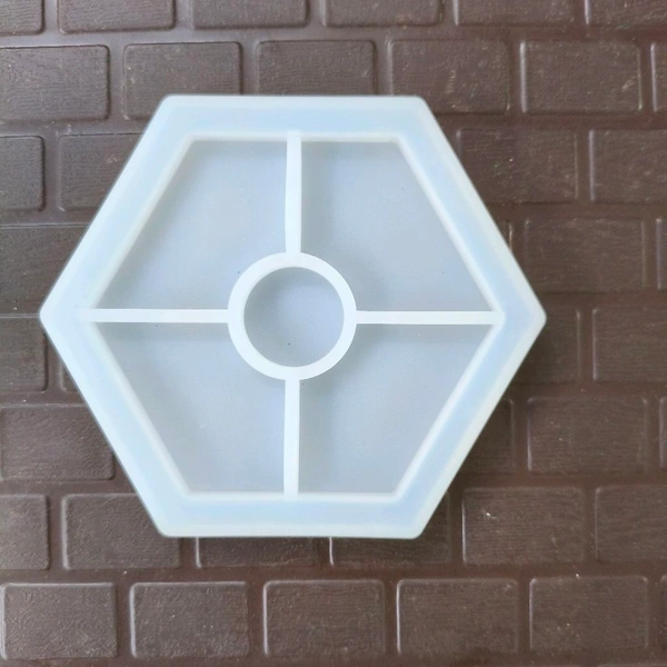 Hexagon Trinket Tray / Ash Tray Mold (4")