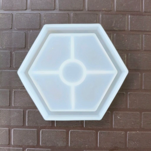 Hexagon Trinket Tray / Ash Tray Mold (4")