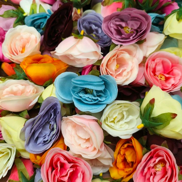 Artificial Roses Mix Pack (5.5-6cm) (10 Pcs) 