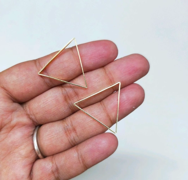 Triangle Plain Bezel (10pcs) Without Hole (1.5×2.4Cm)