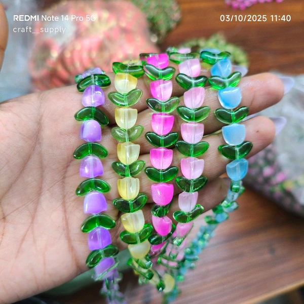 Tulip Beads Combo (5 Lines) (28-30 Pc Each Line) 