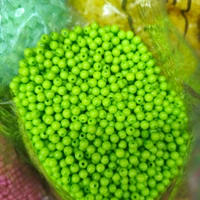 0.5MM Beads 25 Grms (Green) 