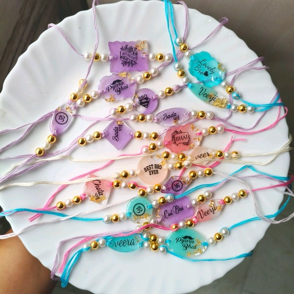 Resin Rakhi 1 Pc ( Random Design) 