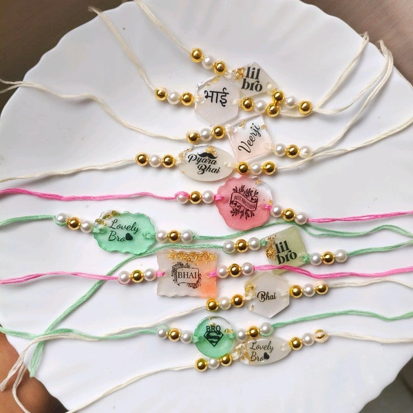 Resin Rakhi 1 Pc ( Random Design) 