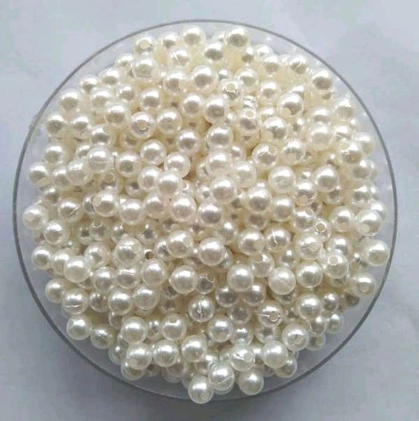 White Pearl Beads / Moti  0.6 mm (Half Kg) 