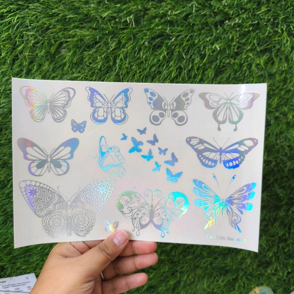 A5 Holographic Embossed Insert Sheet (Butterfly)