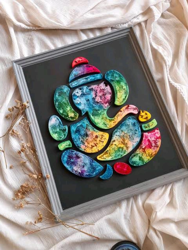 3D Ganpati  Frame Mold (6.5"3.5 Inch ) 
