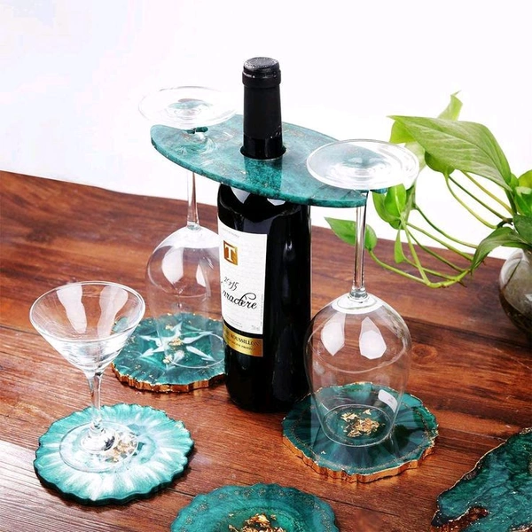 Wine Glass  Holder And Colour Palette ,Tray  Agate Mold 