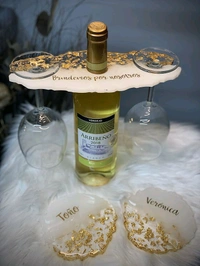 Wine Glass  Holder And Colour Palette ,Tray  Agate Mold 