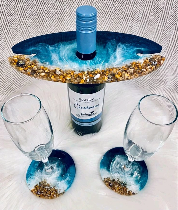 Wine Glass Holder And Colour Palette ,Tray  Plain Mold 